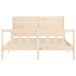 vidaXL Cadre de lit sans matelas 160x200 cm bois massif de pin