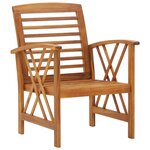 Salon de jardin meuble d'extérieur ensemble de mobilier 5 pièces bois d'acacia massif 02_0016525
