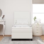 vidaXL Lit à ressorts avec matelas & LED crème 80x200 cm en velours côtelé