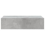 vidaXL Meuble TV avec éclairage LED gris béton 60x35x15 5 cm