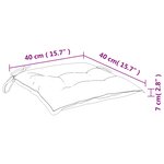 vidaXL Coussins de chaise lot de 2 anthracite 40x40x7 cm tissu oxford