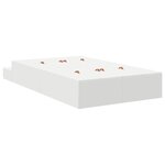 vidaXL Cadre de lit Blanc 120x200 cm