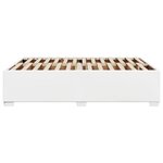 vidaXL Cadre de lit Blanc 140x200 cm Similicuir