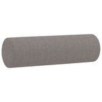 vidaXL Ensemble de canapés 3 Pièces avec coussins taupe tissu