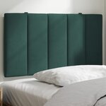 vidaXL Coussin de tête de lit vert foncé 80 cm velours