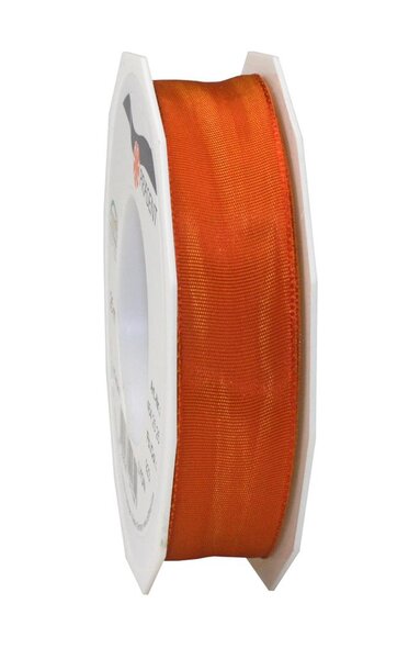 Ruban de soie acetat laitonné lyon 25-m-rouleau 25 mm rouge feu
