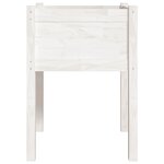 vidaXL Jardinière Blanc 50x50x70 cm Bois de pin massif
