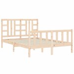 vidaXL Cadre de lit sans matelas 140x190 cm bois de pin massif