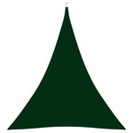 vidaXL Voile de parasol Tissu Oxford triangulaire 5x7x7 m Vert foncé