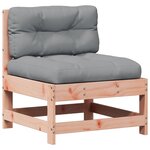 vidaXL Salon de jardin 8 Pièces avec coussins bois massif douglas