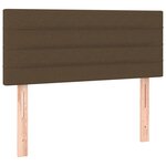 vidaXL Sommier à lattes de lit avec matelas Marron foncé 80x200 cm