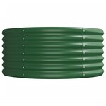 vidaXL Lit surélevé de jardin Acier enduit de poudre 620x80x36 cm Vert