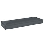 vidaXL Coussins de palette pour banc 2 Pièces Anthracite 120x40x8 cm en tissu Oxford