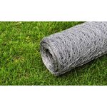 vidaXL Grillage pour volière Acier galvanisé 25 x 0 5 m Argenté