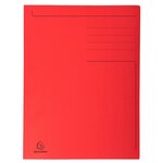 Chemise Imprimée 3 Rabats Forever® 280gm2 - Rouge - X 50 - Exacompta