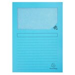 Paquet De 10 Chemises À Fenêtre Super 160g/m2 - 22x31cm - Couleurs Assorties - X 10 - Exacompta