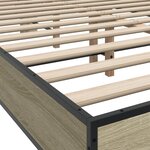 vidaXL Cadre de lit sans matelas chêne sonoma 120x200 cm