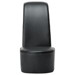 vidaXL Chaise en forme de chaussure à talon haut noir similicuir