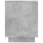 vidaXL Meuble TV gris béton 102x35x45 cm bois d'ingénierie