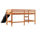 vidaXL Lit mezzanine d'enfants sans matelas 90x200 cm bois pin massif