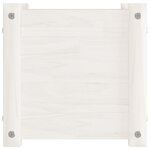 vidaXL Jardinière d'extérieur Blanc 31x31x31 cm Bois de pin massif