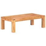 vidaXL Table basse 110x60x35 cm Bois d'acacia massif et finition miel