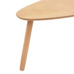 vidaXL Ensemble de tables basses 2 Pièces Bois de pin massif Marron