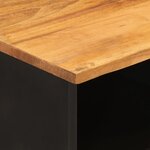 vidaXL Meuble TV marron et noir 100x33 5x46 cm bois massif de manguier