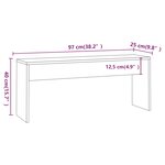 vidaXL Ensemble à manger 3 Pièces Chêne marron Bois d'ingénierie