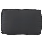 vidaXL Coussin de Palette Dossier Noir 70x40x12 cm Tissu Oxford