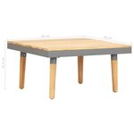 vidaXL Table basse de jardin 60x60x31 5 cm Bois solide d'acacia