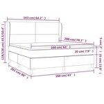 vidaXL Sommier à lattes de lit avec matelas Rose 160x200 cm Velours
