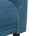 vidaXL Ensemble de canapés 2 Pièces bleu velours