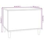 vidaXL Table basse Noir 60x44 5x45 cm Bois d'ingénierie