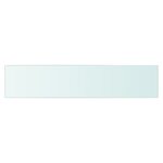 vidaXL Panneau d’étagère Verre transparent 70 x 15 cm