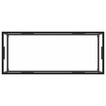 vidaXL Table basse Noir avec verre trempé 120x50x35 cm