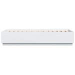 vidaXL Cadre de lit sans matelas blanc 90x200 cm