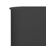 vidaXL Paravent 3 panneaux Tissu 400 x 160 cm Anthracite