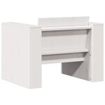 vidaXL Canapé de jardin blanc 79x60x62 cm bois de pin massif