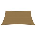 vidaXL Voile d'ombrage 160 g/m² Taupe 3x4 m PEHD