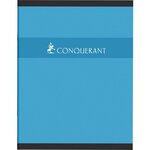 Cahier piqûre 32 pages seyès 70 g  couverture carte  format 17 x 22 cm CONQUERANT