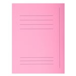 Paquet 50 Chemises Imprimées 3 Rabats Super 210 - 24x32cm - Rose - Exacompta