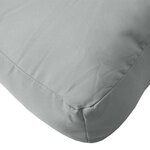 vidaXL Coussins de palette lot de 2 gris clair mélangé tissu