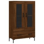 vidaXL Buffet haut chêne marron 69 5x31x115 cm bois d'ingénierie
