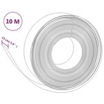 vidaXL Bordures de jardin 4 Pièces gris 10 m 15 cm polyéthylène