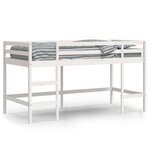 vidaXL Lit mezzanine enfants échelle 90x190 cm bois pin massif
