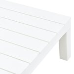 vidaXL Table de jardin Blanc 78x78x31 cm Plastique