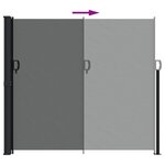 vidaXL Auvent latéral rétractable anthracite 180x300 cm