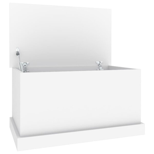 vidaXL Boîte de rangement blanc 70x40x38 cm bois d'ingénierie