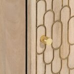 vidaXL Armoire de salle de bain murale 38x33x48cm bois massif manguier